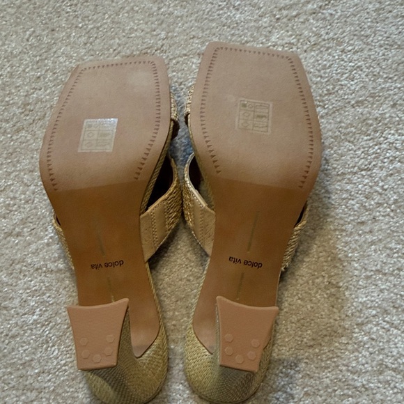 Dolce Vita “Nitro” Raffia Sandal Heels NWOT - Picture 5 of 6